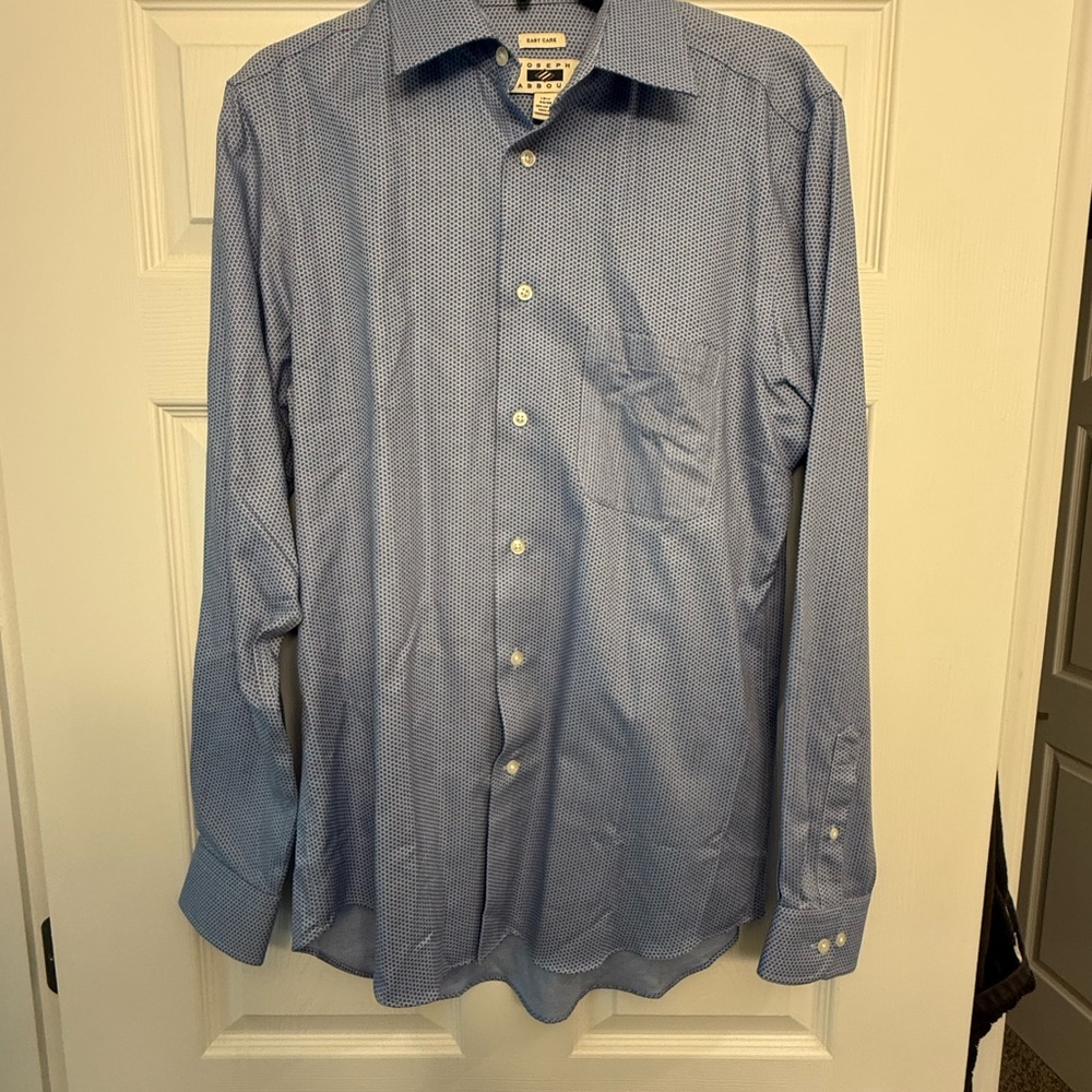 Joseph Abboud Sky Blue Textured Dress Shirt